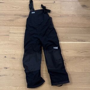 Helly Hansen Kids Black Snow Bib Pants - size 9